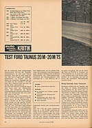 Testbericht: Test Ford 20M / 20M TS (auto motor und sport / Nr. 5 / 1965 - Seite 16)