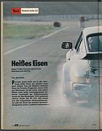 Testbericht: Heißes Eisen - Test Porsche Turbo (auto motor und sport / Nr. 2 / 1978 - Seite 34)
