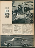 Testbericht: Test Ford Taunus 17M (auto motor und sport / Nr. 25 / 1959 - Seite 23)