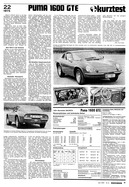 Testbericht: Kurztest Puma 1600 GTE (AR-Zeitung Nr. 31 / 1975 vom 24.Jul.1975 - Seite 19)