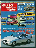 Seite  von Übersicht: auto motor und sport / Nr. 18 / 1995 - Titelseite