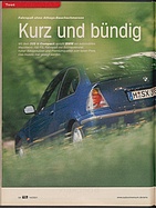 Testbericht: Fahrspaß ohne Alltags-Bauchschmerzen - Kurz und sportlich - Test BMW 325 ti Compact (auto motor und sport / Nr. 14 / 2001 - Seite 54)
