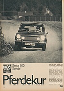 Testbericht: Pferdekur - Simca 1100 Special (auto motor und sport / Nr. 24 / 1970 - Seite 102)