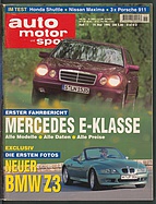 Seite  von Übersicht: auto motor und sport / Nr. 11 / 1995 - Titelseite