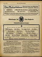Seite 1 von ADAC Motorfahrer Nr. 17 / 1917 vom 28.04