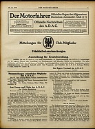 Seite 1 von ADAC Motorfahrer Nr. 14 / 1918 vom 06.04
