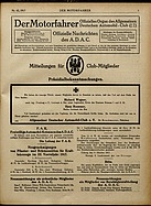 Seite 1 von ADAC Motorfahrer Nr. 43 / 1917 vom 27.10