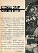 Testbericht: Wir fuhren - Skoda 1000 MB (auto motor und sport / Nr. 21 / 1964 - Seite 30)