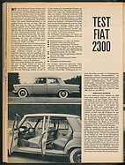 Testbericht: Test Fiat 2300 (auto motor und sport / Nr. 23 / 1961 - Seite 14)