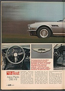 Testbericht: Test Aston Martin DBS V8 (auto motor und sport / Nr. 16 / 1971 - Seite 58)