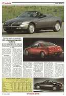Testbericht: Mit aufsehenerregender Keilform - Alfa Romeo lanciert zwei Sportmodelle (Spider und GTV) (AR-Zeitung Nr. 7 / 1995 vom 16. Februar 1995 - Seite 25)