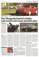 Testbericht: Der Mangusta kommt wieder (Fahrbericht mit Prototyp Nr. 3) (AR-Zeitung Nr. 15 / 1999 vom 8. April 1999 - Seite 3)