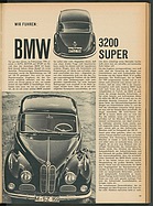 Testbericht: Wir fuhren - BMW 3200 S (auto motor und sport / Nr. 19 / 1962 - Seite 19)