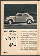 Testbericht: Kinderspiel - VW 1302S Automatic (auto motor und sport / Nr. 14 / 1971 - Seite 52)