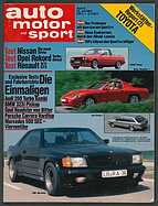 Seite  von Übersicht: auto motor und sport / Nr. 15 / 1984 - Titelseite