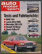 Seite 1 von auto motor und sport Nr. 18 / 1980