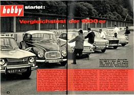 Testbericht: Vegleichstest der Tausender - Hobby 17/1962 - Seiten 12 und 13