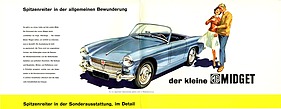 MG Midget - Prospekt (1962) - Seiten 6 und 7