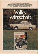 Testbericht: Volkswirtschaft - Test Opel Rekord 2100 D (auto motor und sport / Nr. 23 / 1972 - Seite 52)