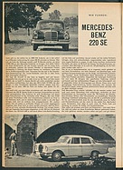 Testbericht: Wir fuhren - Mercedes-Benz 220SE (auto motor und sport / Nr. 10 / 1960 - Seite 28)