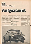 Testbericht: Aufgezäumt – Test Simca 1301 Special (auto motor und sport / Nr. 10 / 1970 - Seite 78)