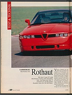 Testbericht: Rothaut - Fahrbericht Alfa Romeo SZ (auto motor und sport / Nr. 8 / 1989 - Seite 26)