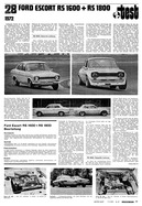 Testbericht: Test Ford Escort RS 1600 + RS 1800 (AR-Zeitung Nr. 47 / 1972 vom 09.Nov.1972 - Seite 37)