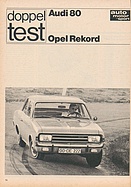Testbericht: Doppeltest Audi 80 - Opel Rekord 1700L (auto motor und sport / Nr. 15 / 1967 - Seite 14)