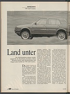 Testbericht: Land unter - Impressionen VW Golf Country (auto motor und sport / Nr. 12 / 1990 - Seite 88)