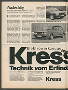 Testbericht: Nachschlag - Vorstellung VW Gold GTI und Passat (auto motor und sport / Nr. 1 / 1985 - Seite 60)