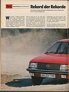 Testbericht: Rekord der Rekorde - Test Opel Rekord (auto motor und sport / Nr. 24 / 1977 - Seite 54)