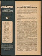 Seite 1 von Übersicht: Das Auto / Nr. 8 / 1947 - Titelseite