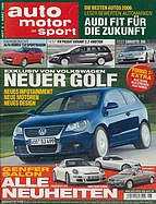Seite  von Übersicht: auto motor und sport / Nr. 6 / 2006 - Titelseite