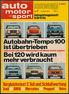 Seite 1 von auto motor und sport Nr. 1 / 1974