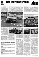 Testbericht: Test Fiat 132 1800 Special (AR-Zeitung Nr. 22 / 1972 vom 18.Mai.1972 - Seite 17)