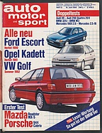 Seite  von Übersicht: auto motor und sport / Nr. 13 / 1989 - Titelseite