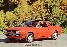 Lancia Beta Spider - Verkaufsprospekt (1976, engl.)