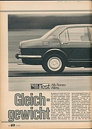 Testbericht: Gleichgewicht - Alfa Romeo Alfetta (auto motor und sport / Nr. 17 / 1972 - Seite 38)