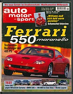 Seite  von Übersicht: auto motor und sport / Nr. 16 / 1996 - Titelseite