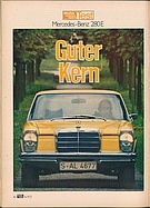 Testbericht: Guter Kern - Mercedes 280 E (auto motor und sport / Nr. 16 / 1972 - Seite 36)