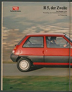 Testbericht: R5, der Zweite - Test Renault 5 GTL (auto motor und sport / Nr. 2 / 1985 - Seite 22)