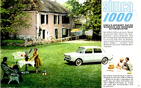 Simca 1000 - Verkaufsprospekt (1962)