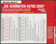 Seite  von Übersicht: auto motor und sport / Nr. 13 / 2009 - Titelseite