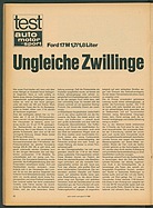 Testbericht: Ungleiche Zwillinge - Ford 17M 1,7 / 1,8Liter (auto motor und sport / Nr. 3 / 1969 - Seite 42)