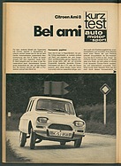 Testbericht: Bel Ami – Kurztest Citroën Ami 8 (auto motor und sport / Nr. 12 / 1969 - Seite 62)