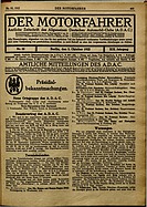 Seite 469 von ADAC Motorfahrer Nr. 33 / 1922 vom 05.10