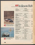Seite 4 von Übersicht: auto motor und sport / Nr. 4 / 1991 - Titelseite