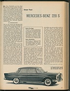 Testbericht: Test Mercedes-Benz 220S (auto motor und sport / Nr. 19 / 1959 - Seite 19)