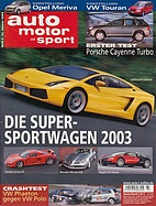Seite  von Übersicht: auto motor und sport / Nr. 3 / 2003 - Titelseite