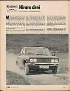Testbericht: Nimm drei - Kurztest Fiat 128 berlinetta (auto motor und sport / Nr. 1 / 1976 - Seite 38)